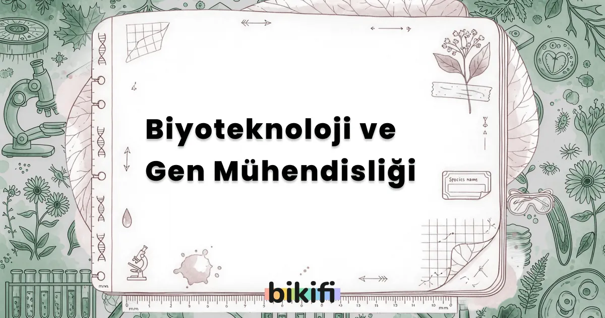 Biyoteknoloji ve Gen Mühendisliği