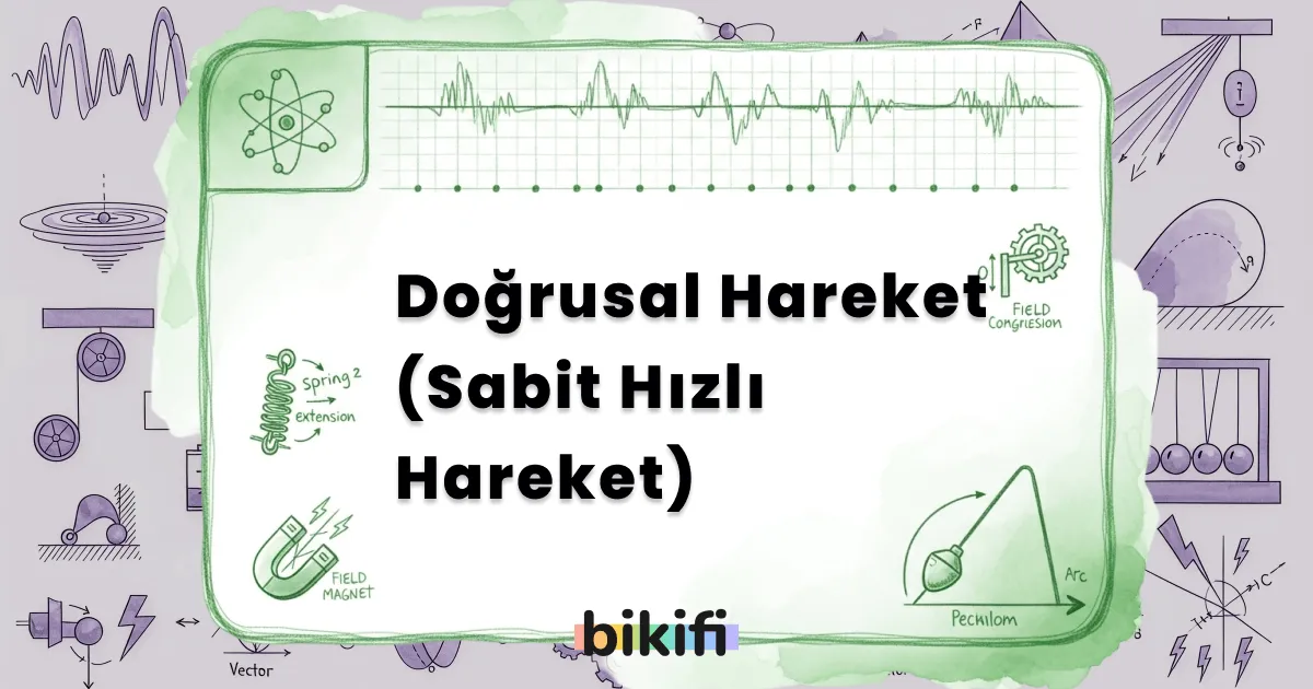 Doğrusal Hareket (Sabit Hızlı Hareket)