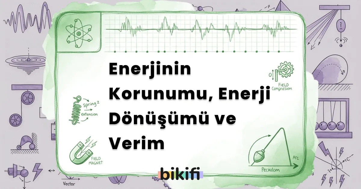 Enerjinin Korunumu, Enerji Dönüşümü ve Verim