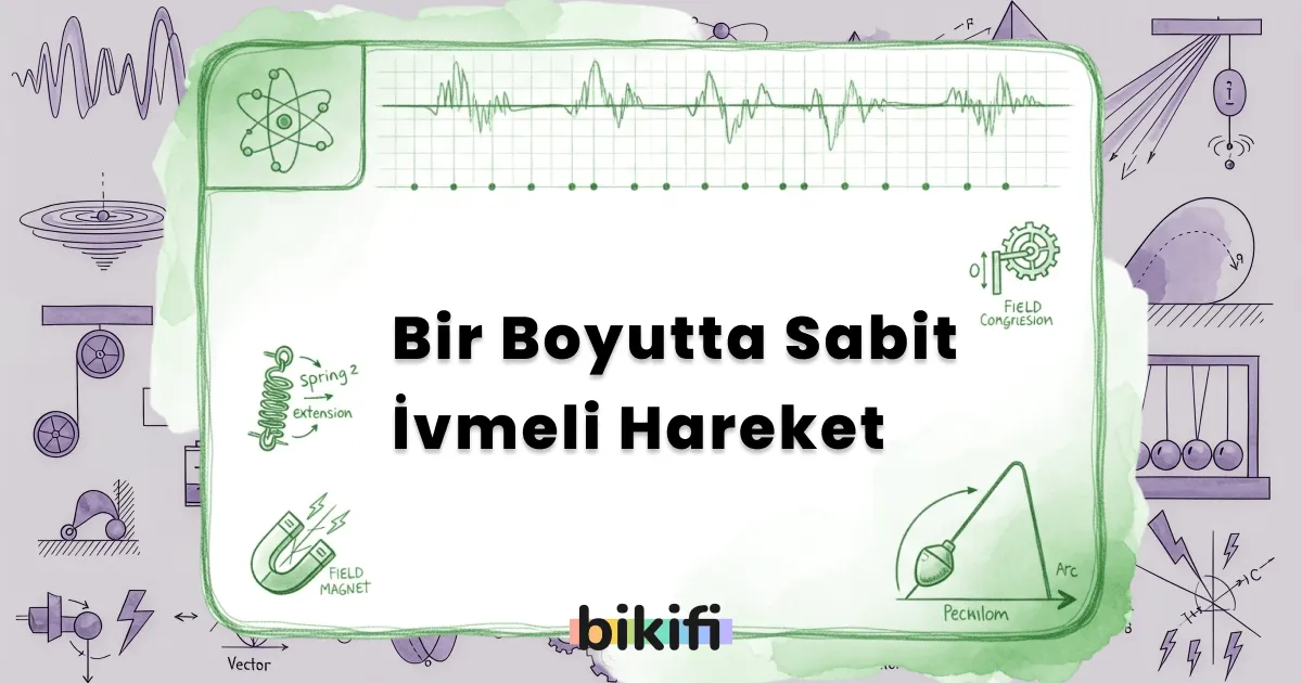 Bir Boyutta Sabit İvmeli Hareket