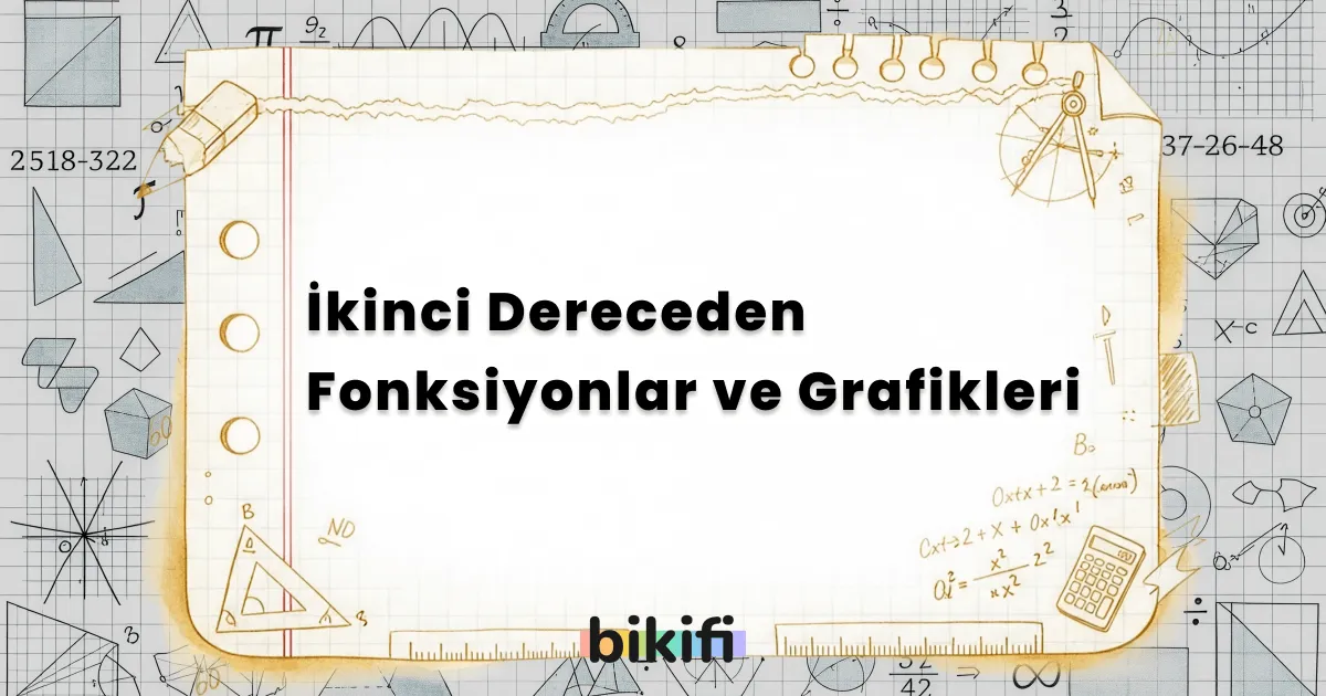 İkinci Dereceden Fonksiyonlar ve Grafikleri