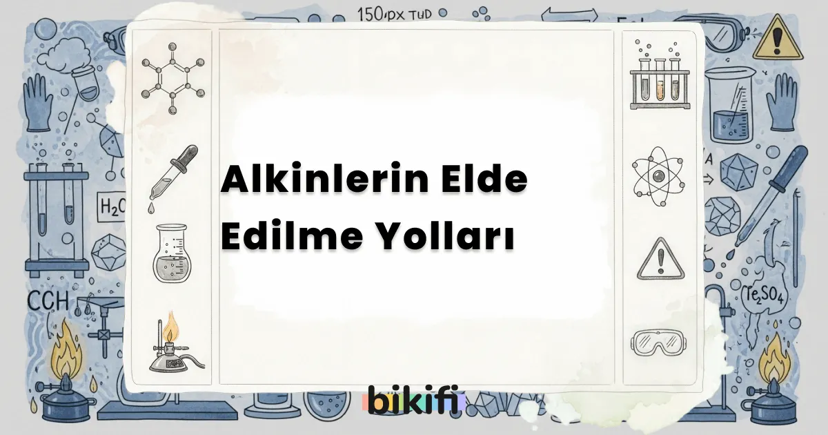 Alkinlerin Elde Edilme Yolları