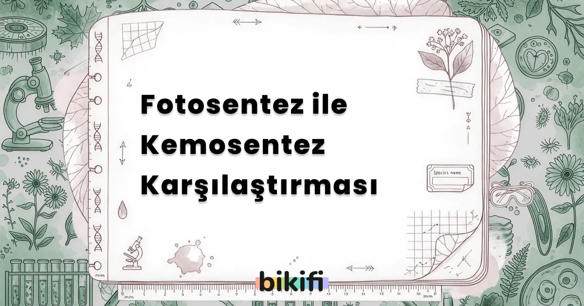 Fotosentez ile Kemosentez Karşılaştırması