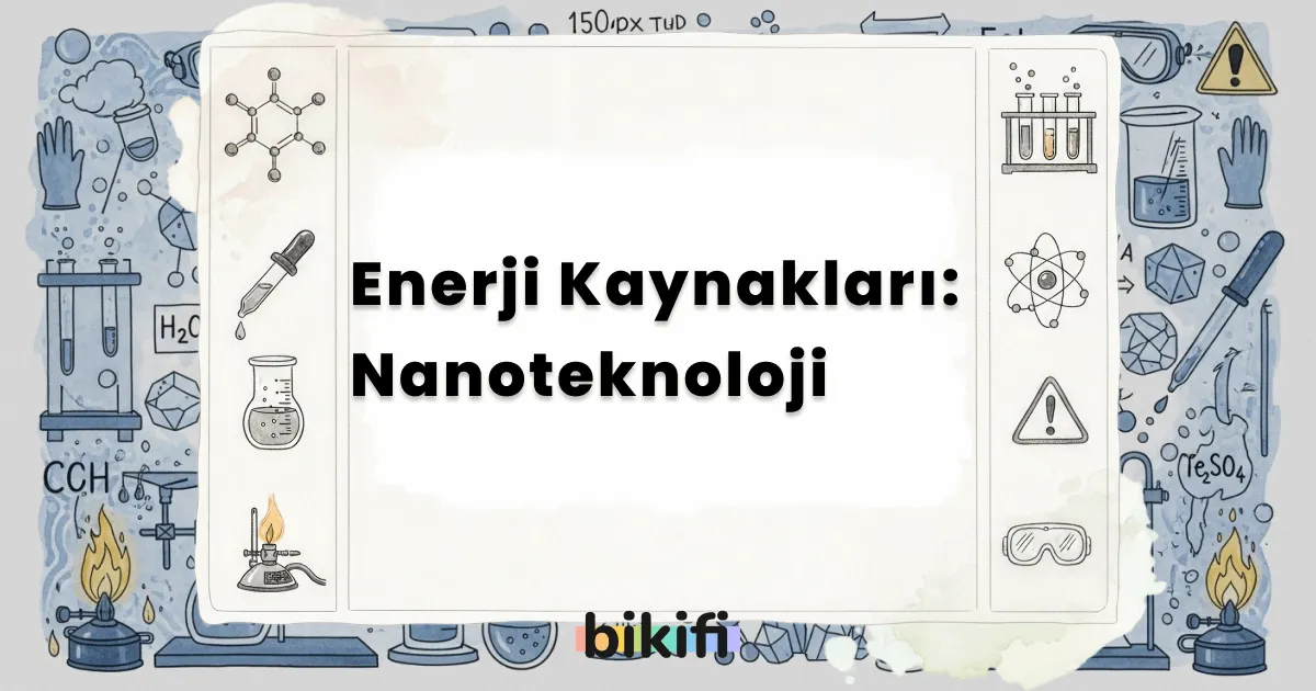 Enerji Kaynakları: Nanoteknoloji