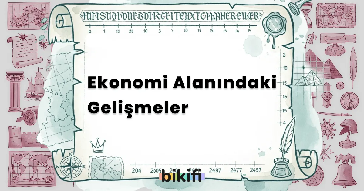 Ekonomi Alanındaki Gelişmeler