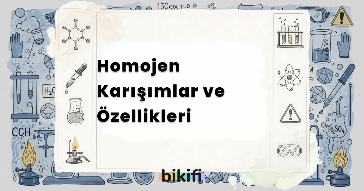 Homojen Karışımlar ve Özellikleri