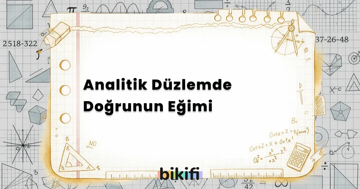 Analitik Düzlemde Doğrunun Eğimi