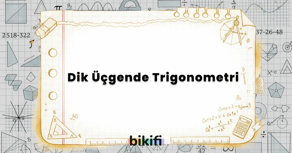 Dik Üçgende Trigonometri