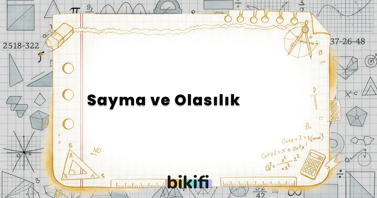 Sayma ve Olasılık