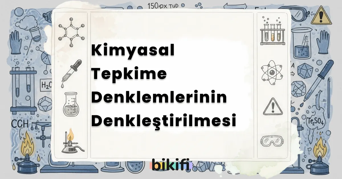 Kimyasal Tepkime Denklemlerinin Denkleştirilmesi