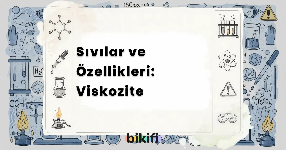 Sıvılar ve Özellikleri: Viskozite