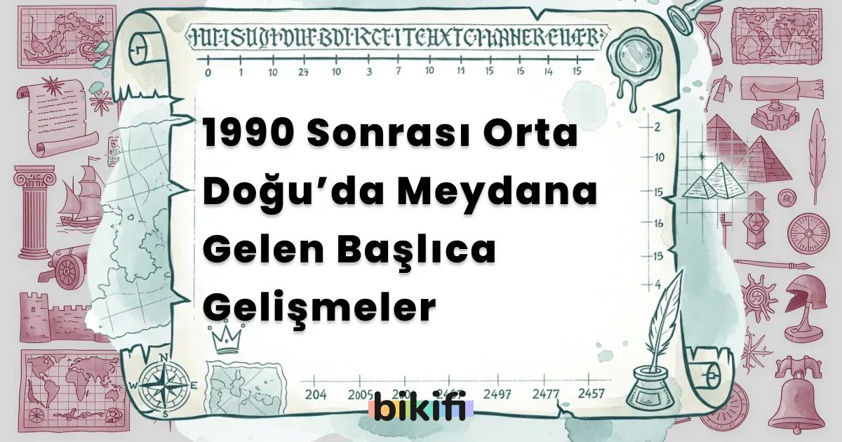 1990 Sonrası Orta Doğu’da Meydana Gelen Başlıca Gelişmeler