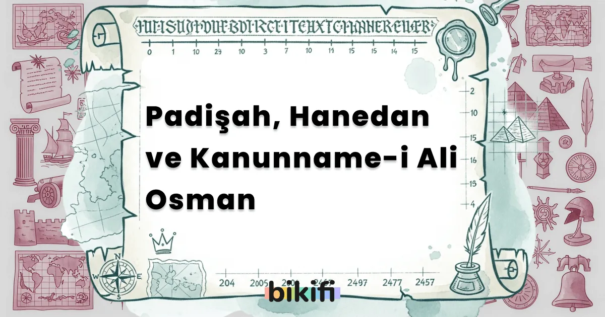 Padişah, Hanedan ve Kanunname-i Ali Osman