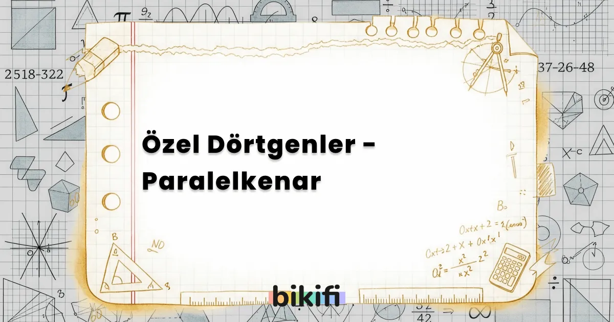 Özel Dörtgenler – Paralelkenar