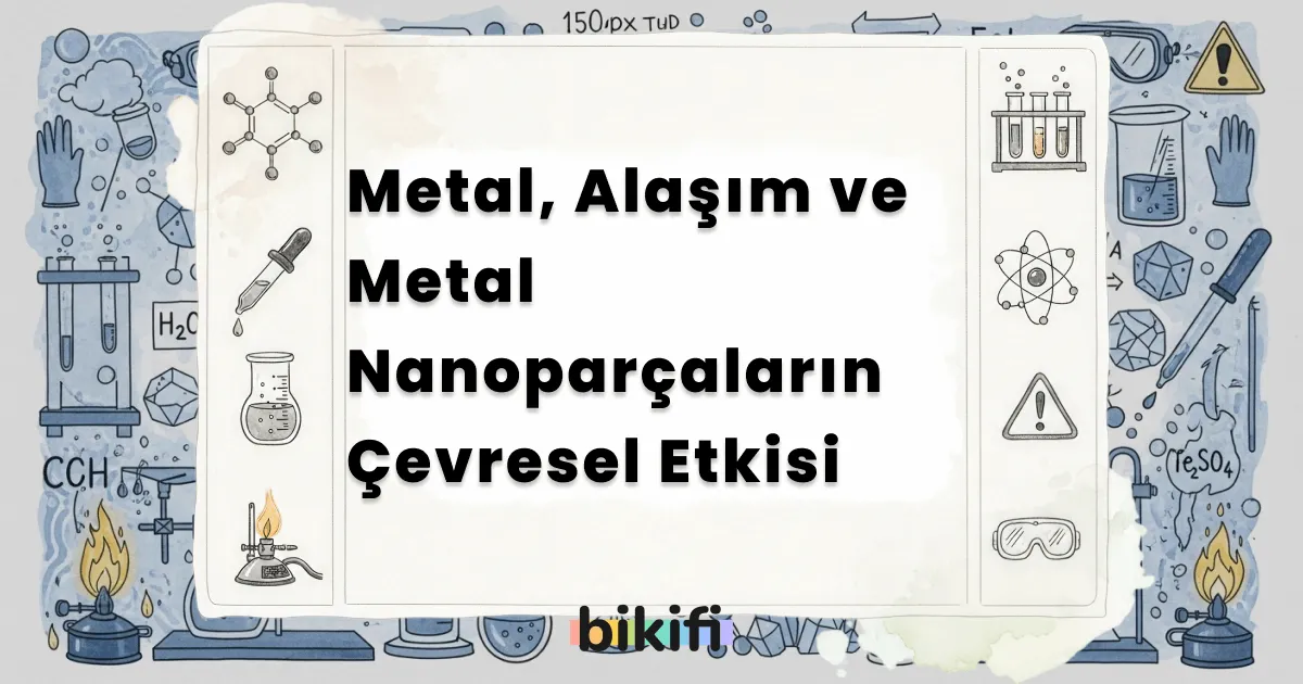Metal, Alaşım ve Metal Nanoparçaların Çevresel Etkisi