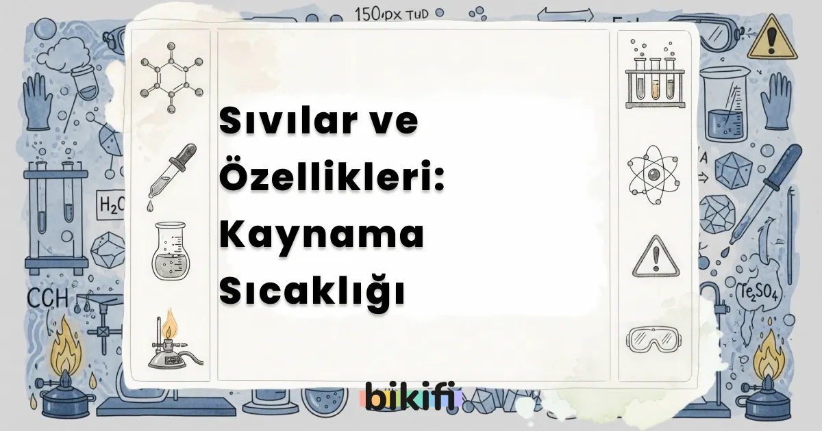 Sıvılar ve Özellikleri: Kaynama Sıcaklığı