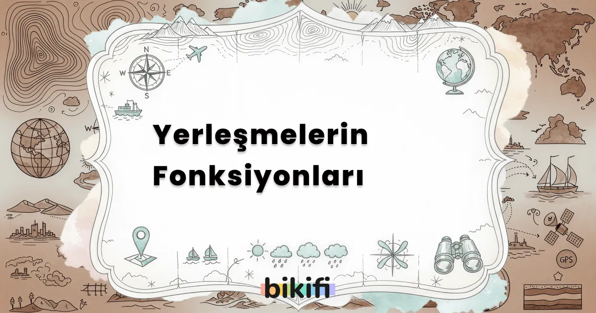Yerleşmelerin Fonksiyonları