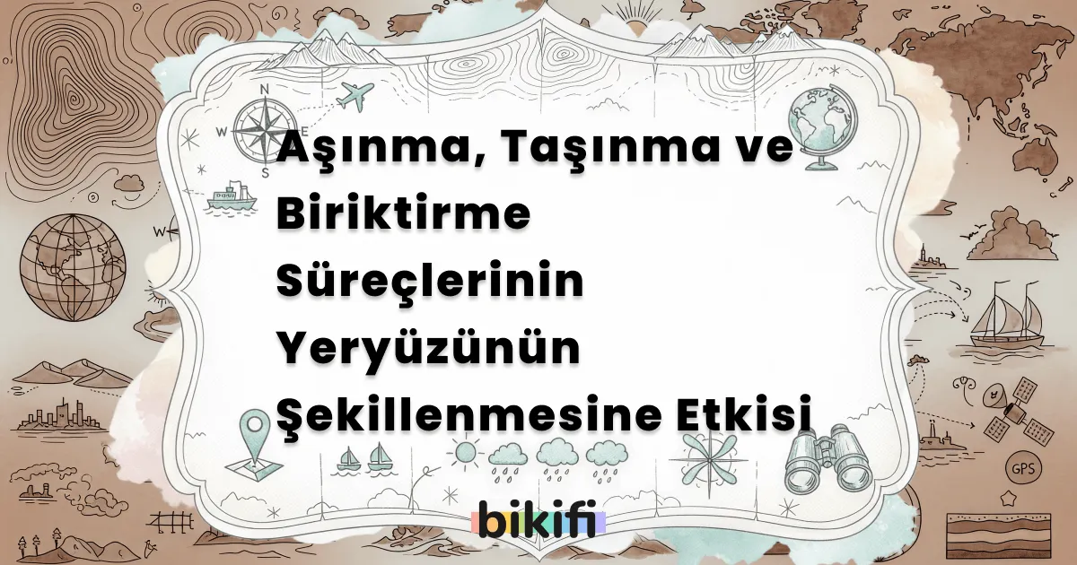 Aşınma, Taşınma ve Biriktirme Süreçlerinin Yeryüzünün Şekillenmesine Etkisi