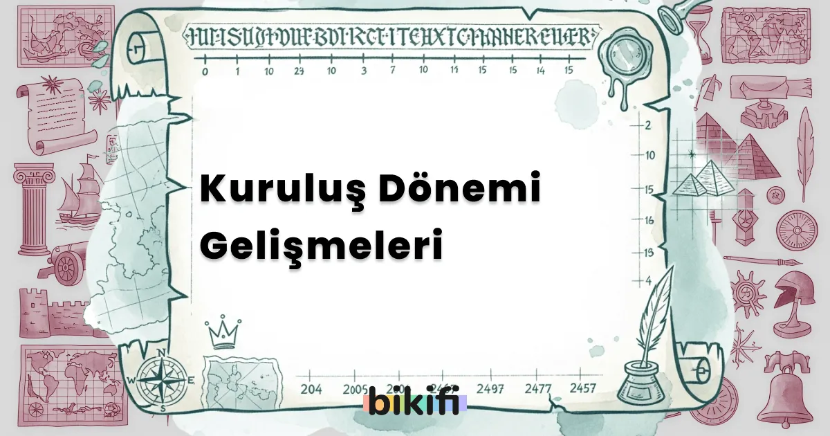 Kuruluş Dönemi Gelişmeleri