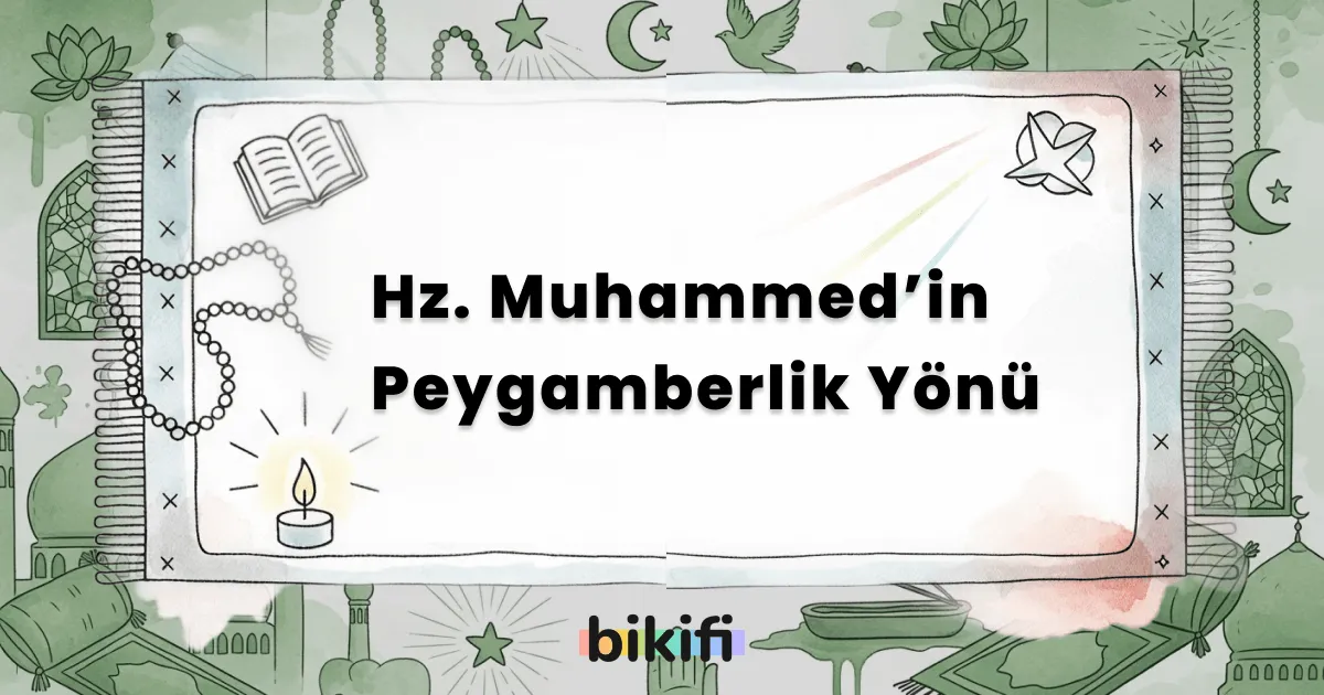 Hz. Muhammed’in Peygamberlik Yönü