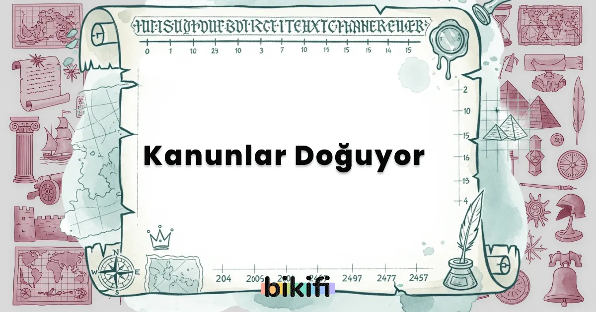 Kanunlar Doğuyor