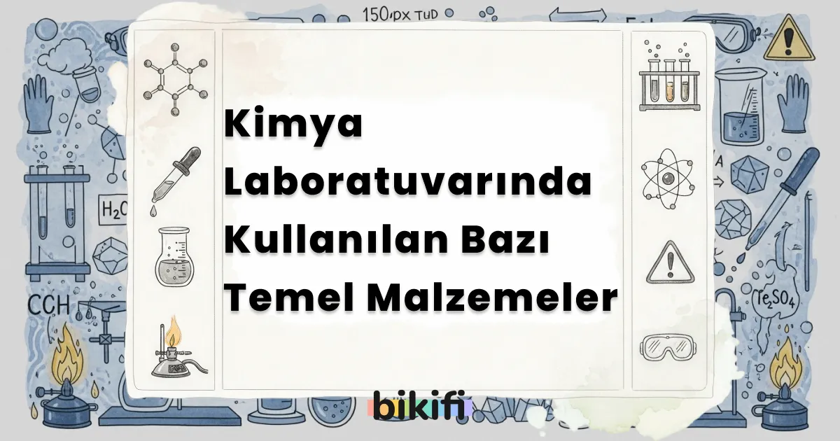 Kimya Laboratuvarında Kullanılan Bazı Temel Malzemeler