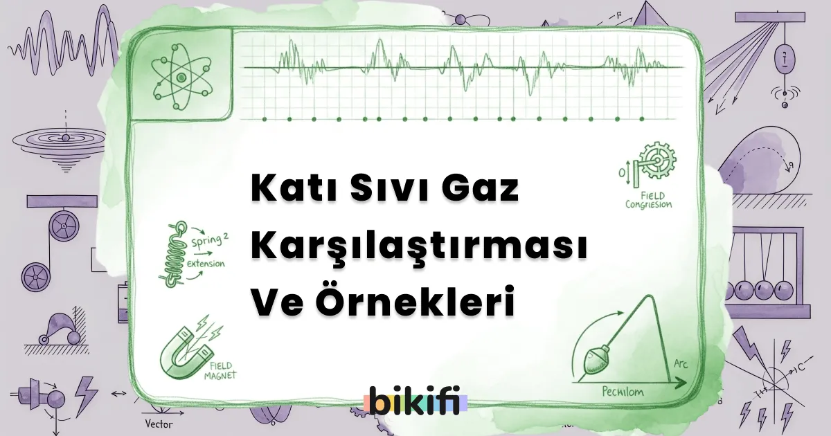 Katı Sıvı Gaz Karşılaştırması Ve Örnekleri