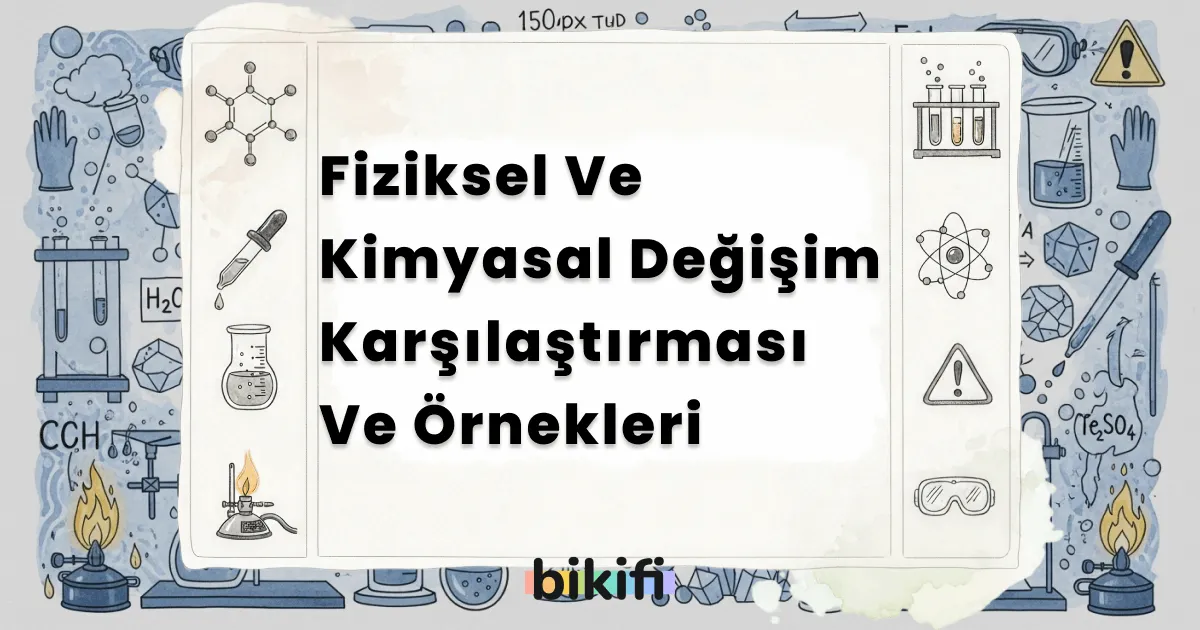 Fiziksel Ve Kimyasal Değişim Karşılaştırması Ve Örnekleri
