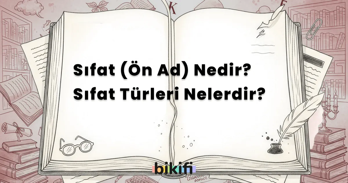 Sıfat (Ön Ad) Nedir? Sıfat Türleri Nelerdir?