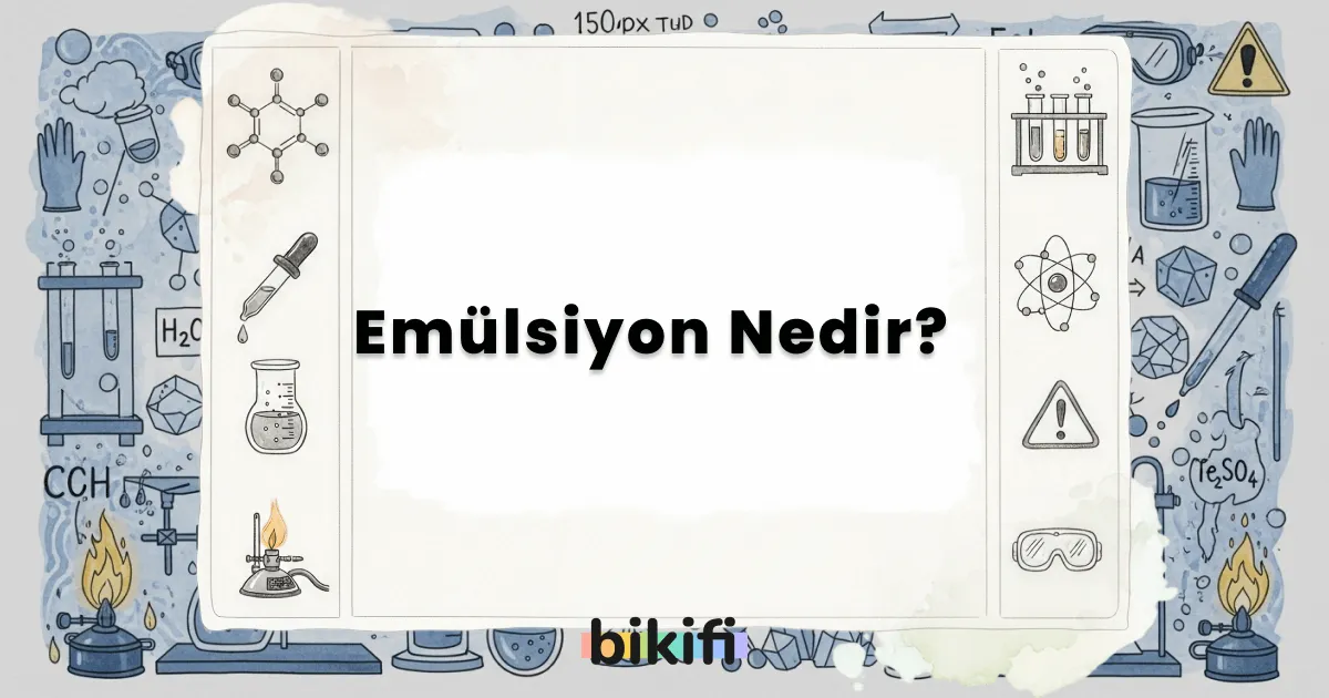 Emülsiyon Nedir?
