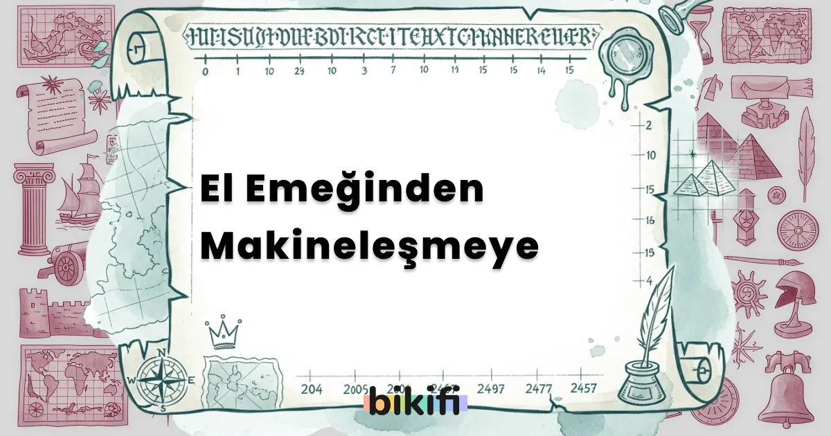 El Emeğinden Makineleşmeye