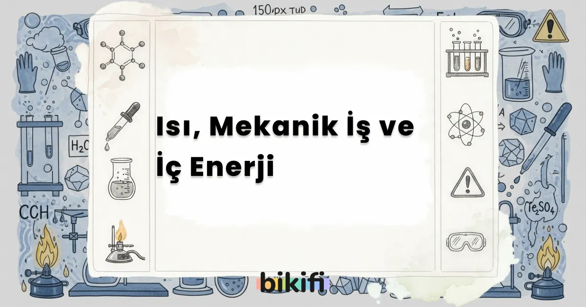 Isı, Mekanik İş ve İç Enerji