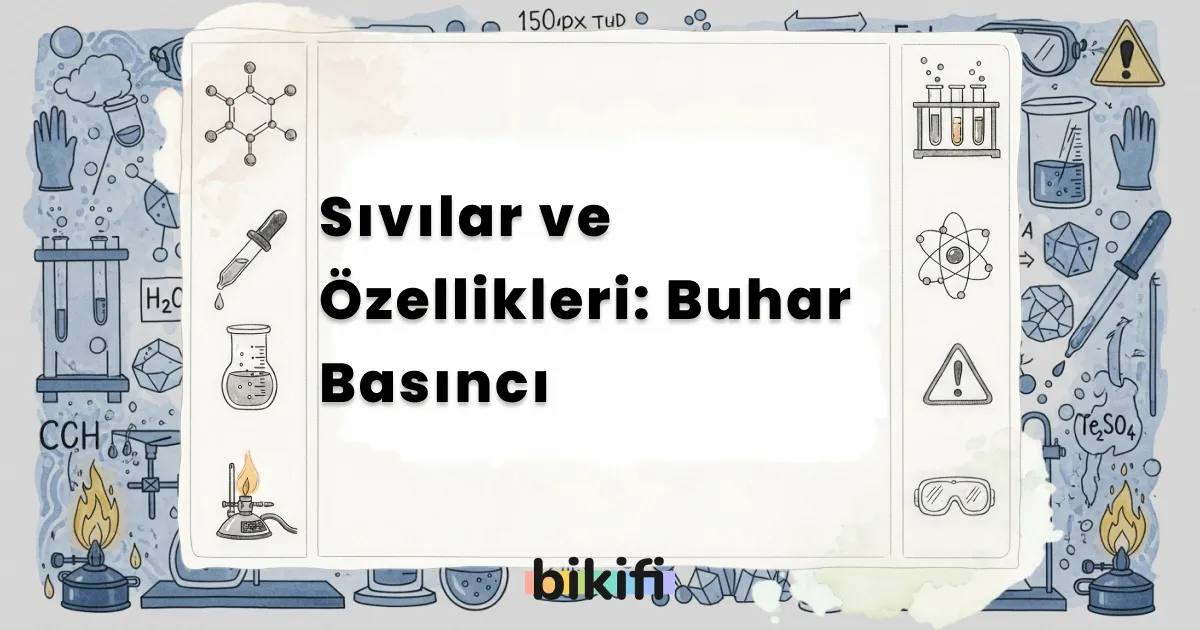 Sıvılar ve Özellikleri: Buhar Basıncı