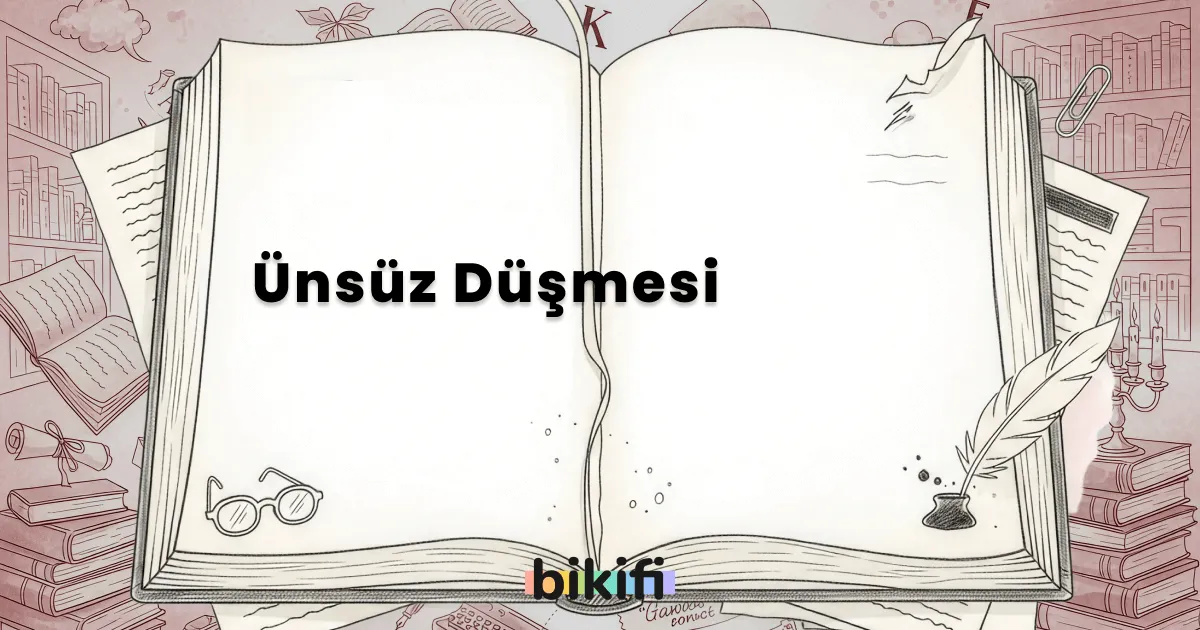 Ünsüz Düşmesi
