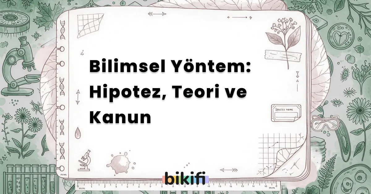 Bilimsel Yöntem: Hipotez, Teori ve Kanun