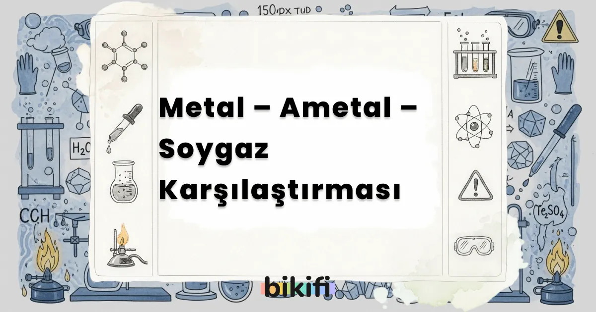 Metal – Ametal – Soygaz Karşılaştırması