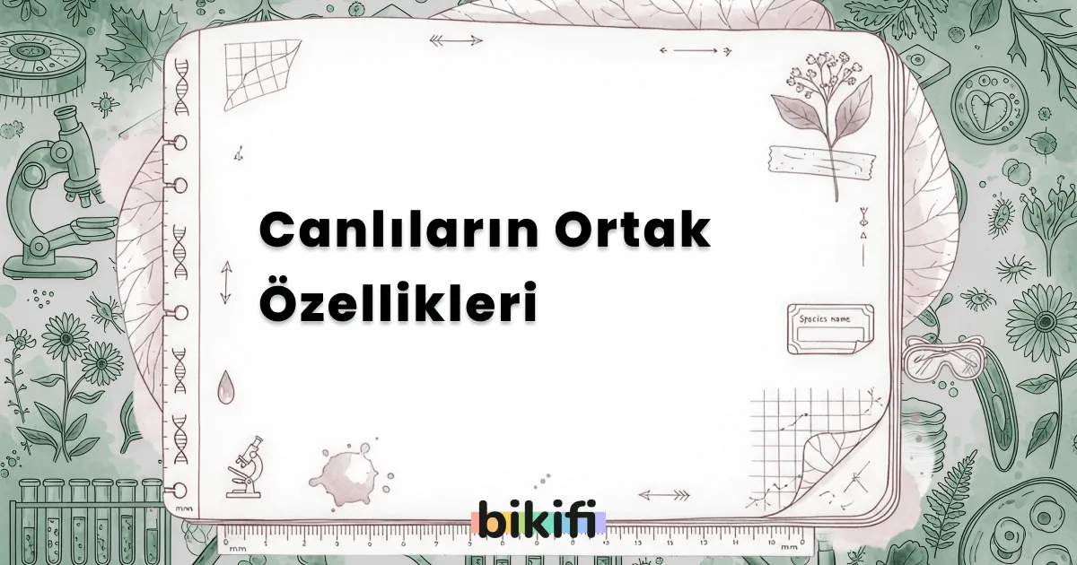 Canlıların Ortak Özellikleri