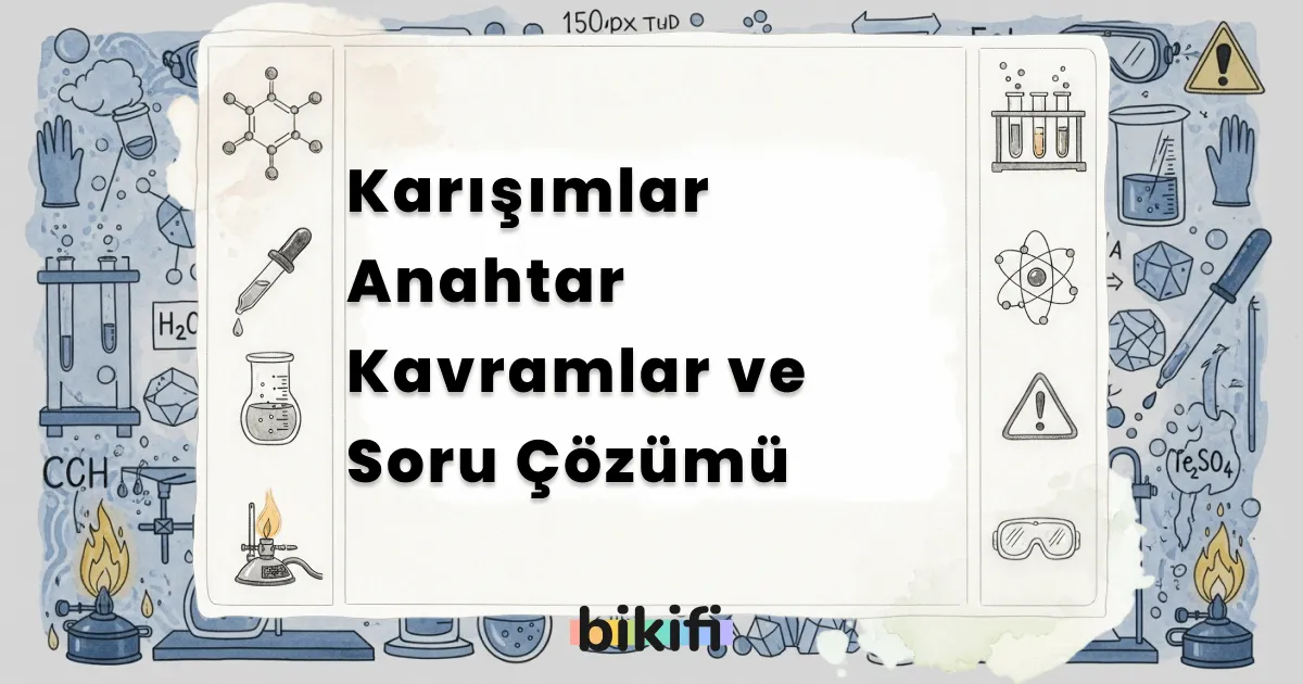 Karışımlar Anahtar Kavramlar ve Soru Çözümü