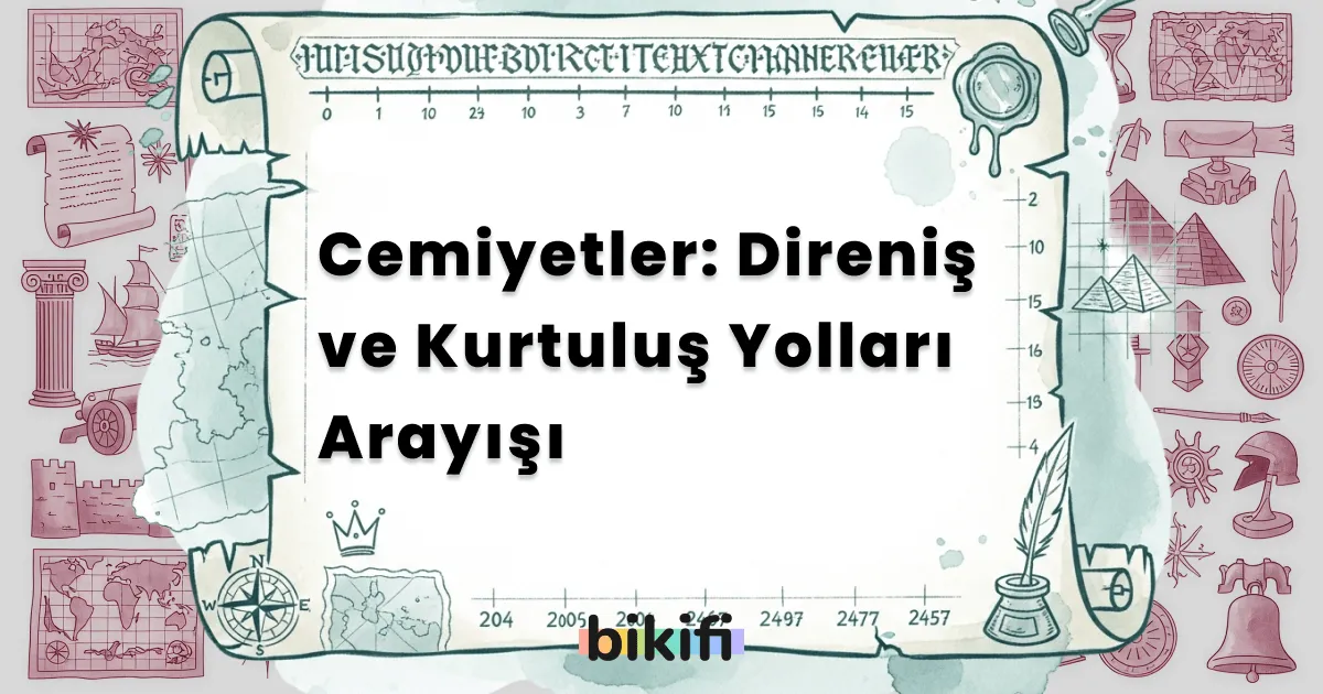 Cemiyetler: Direniş ve Kurtuluş Yolları Arayışı