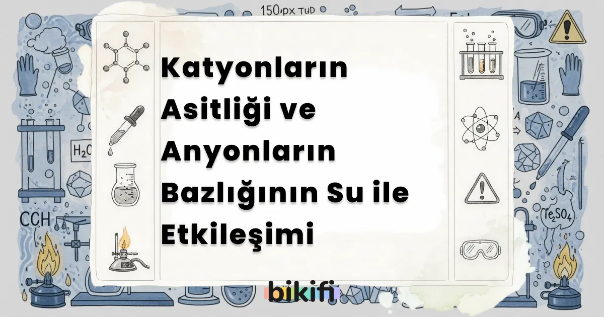 Katyonların Asitliği ve Anyonların Bazlığının Su ile Etkileşimi