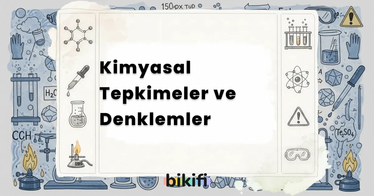 Kimyasal Tepkimeler ve Denklemler