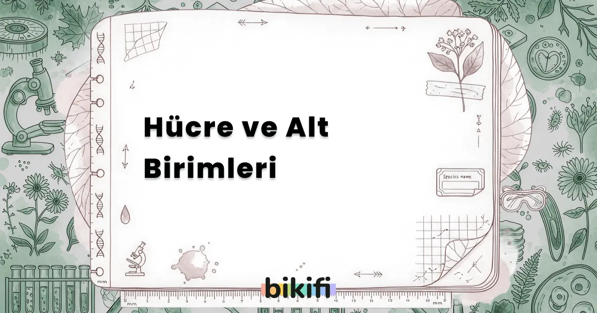 Hücre ve Alt Birimleri