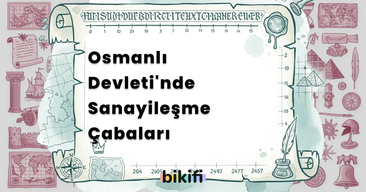 Osmanlı Devleti’nde Sanayileşme Çabaları