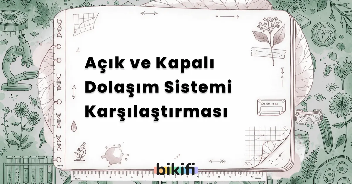 Açık ve Kapalı Dolaşım Sistemi Karşılaştırması