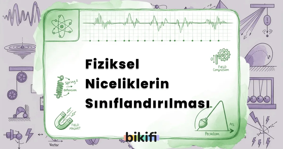 Fiziksel Niceliklerin Sınıflandırılması