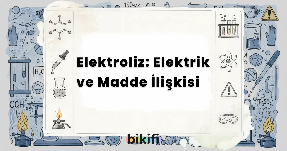 Elektroliz: Elektrik ve Madde İlişkisi