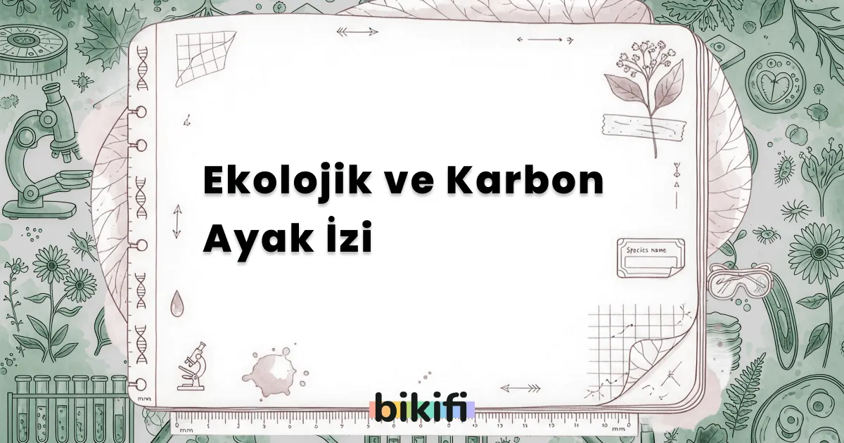 Ekolojik ve Karbon Ayak İzi