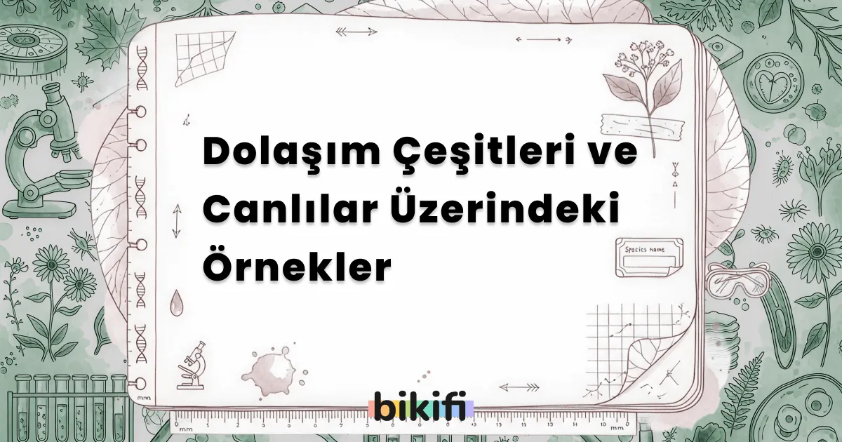 Dolaşım Çeşitleri ve Canlılar Üzerindeki Örnekler