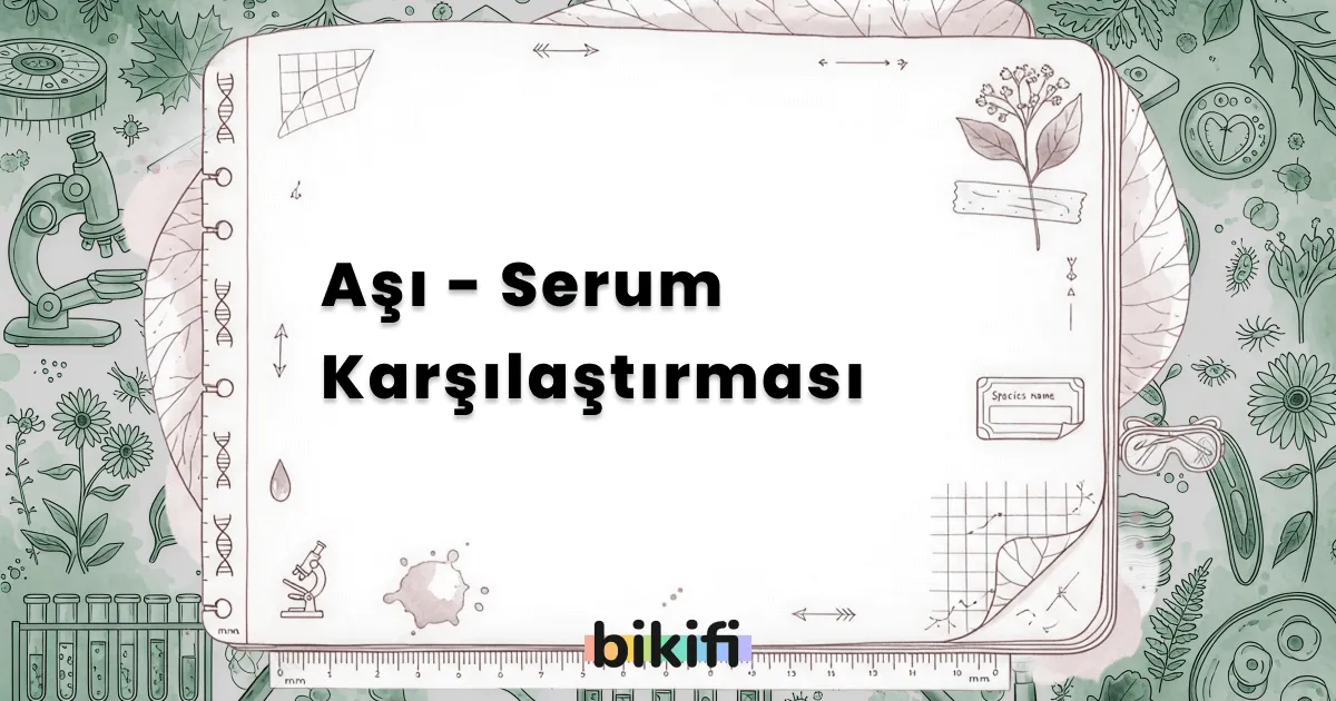 Aşı – Serum Karşılaştırması
