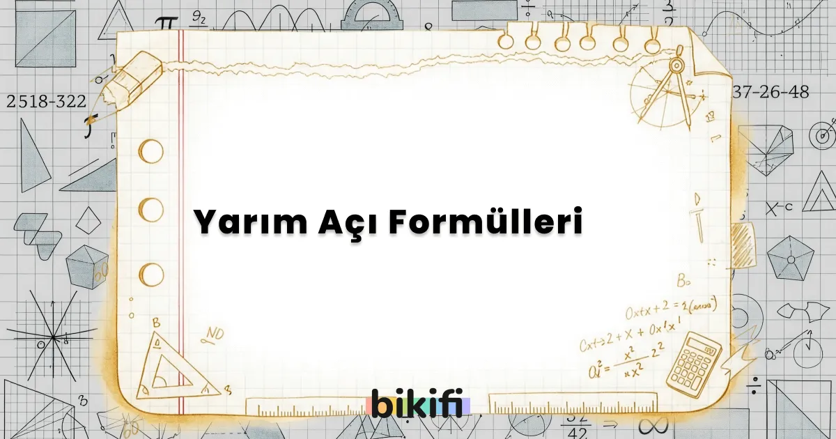 Yarım Açı Formülleri